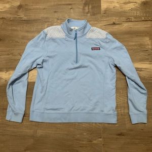 Vineyard Vines women’s light blue quarter zip